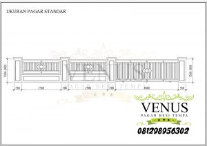 Ukuran Standar Pagar Rumah Tinggi dan Lebarnya | Pagar Besi Tempa