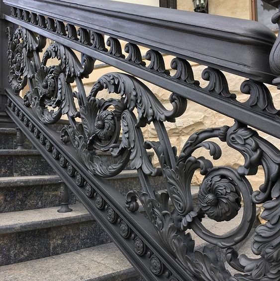 Railing Tangga Besi Tempa