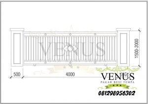 Ukuran Standar Pagar Rumah Tinggi dan Lebarnya | Pagar Besi Tempa
