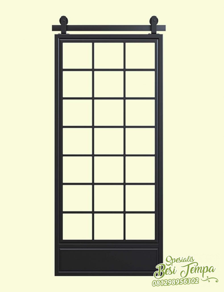 Model Sliding Door Kaca Dari Besi
