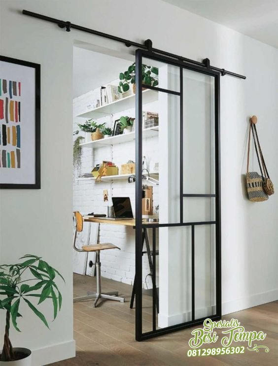 Model Sliding Door Kaca Dari Besi
