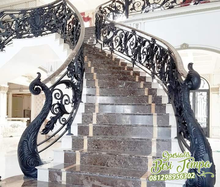 Classic Wrought Iron Stair Case
