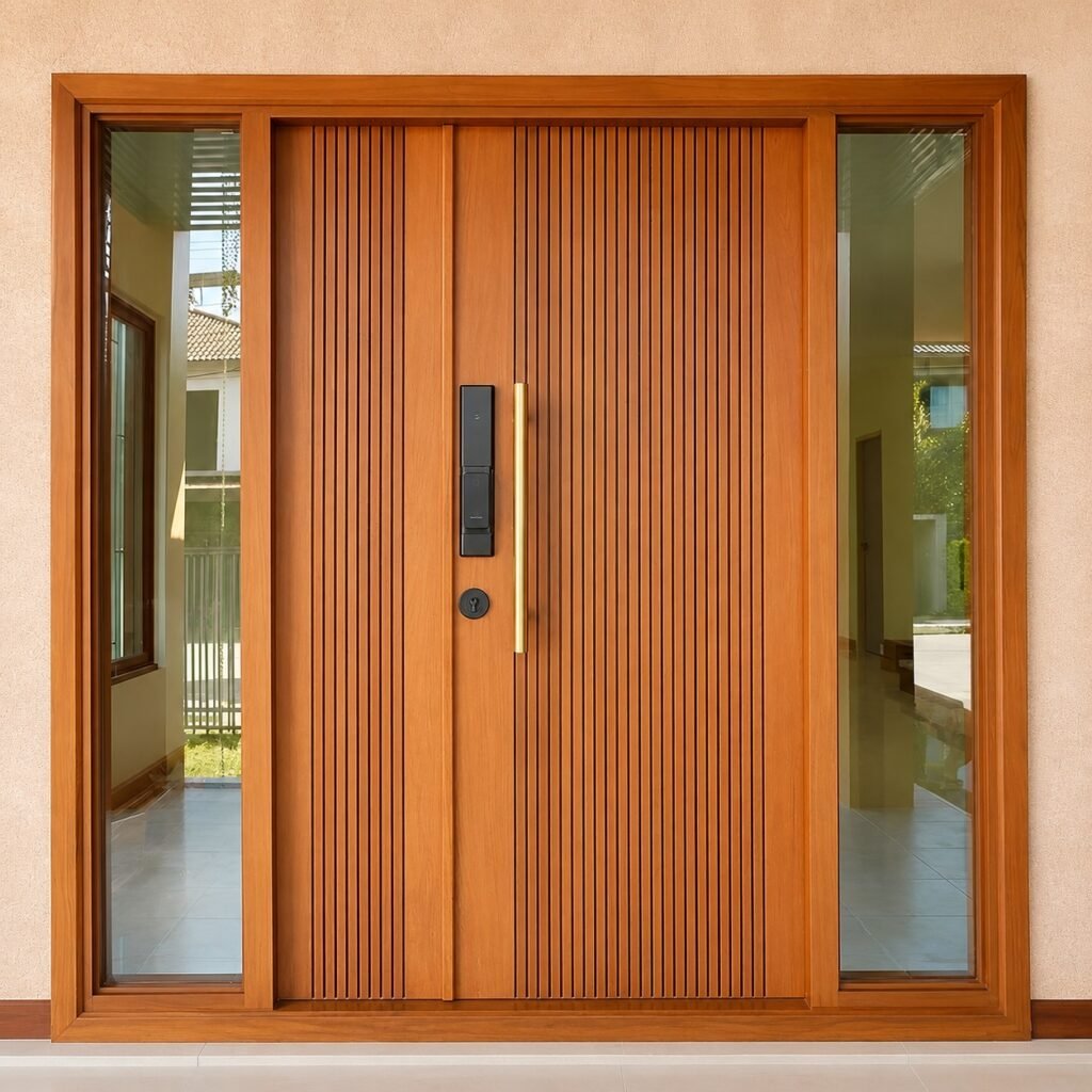 Pintu Utama Kayu Solid Mewah